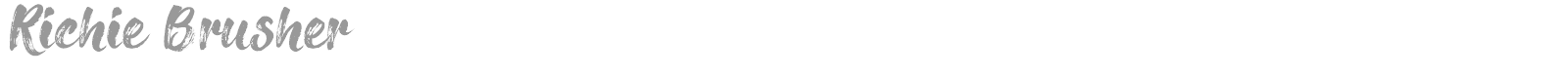 Richie Brusher font preview